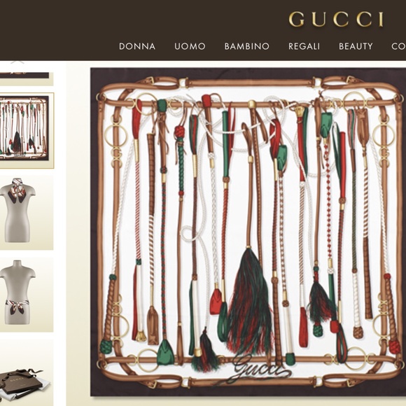 Gucci Equestrian Silk Scarf Gucci Gift Box - Picture 6 of 6